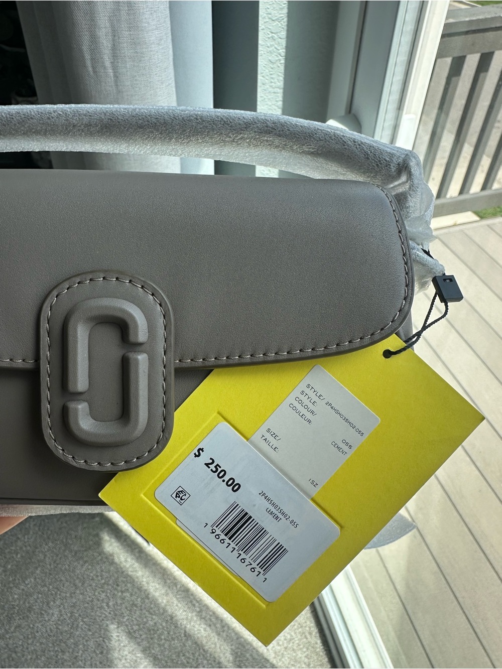 NWT Marc Jacobs Cement Shoulder Bag with Chain - Picture 3 of 5